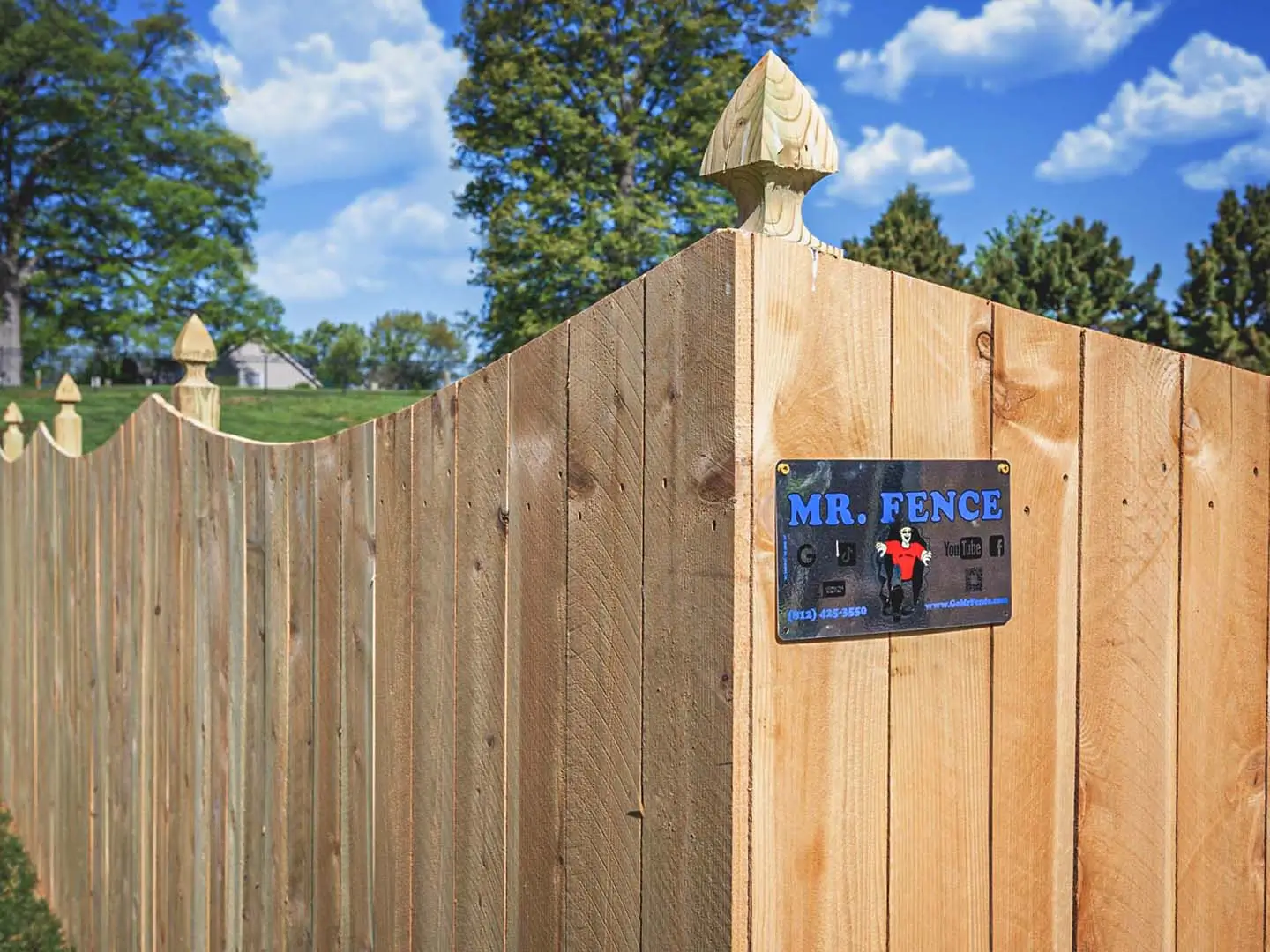 Wood fence evansville indiana fence company 9