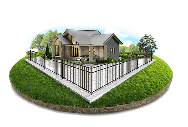 Regis aluminum fence styles offered in Evansville Indiana