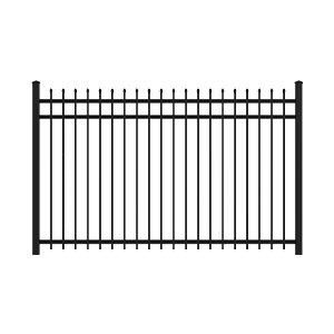 Marble Style Aluminum Fence Intallation in Evansville Indiana