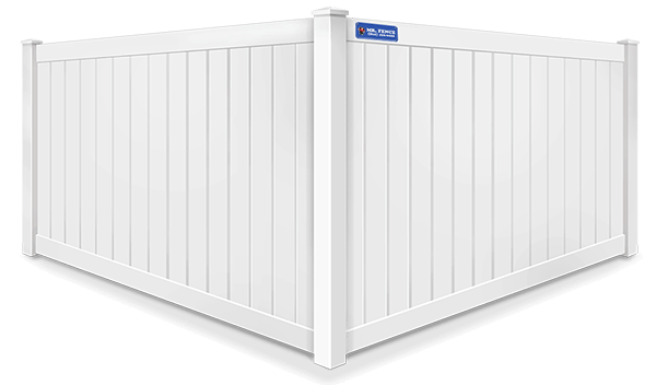 Vinyl full privacy fence