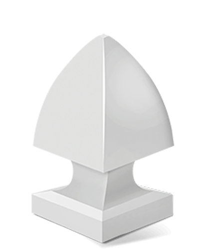 Vinyl gothic post cap