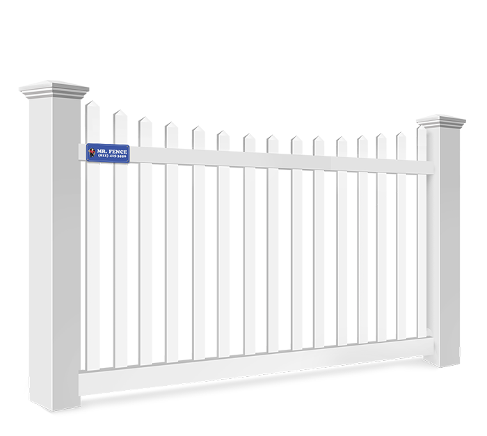 Primrose Scallop Style Vinyl Fence in Evansville Indiana