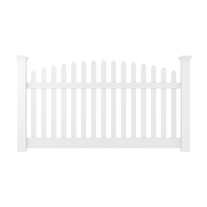 Primrose Arched Style Vinyl Fence Intallation in Evansville Indiana