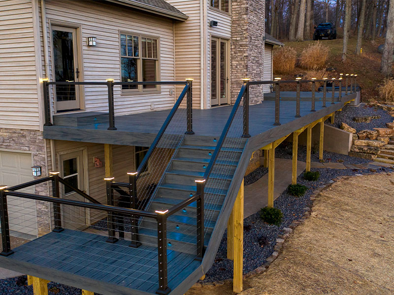 Multi-Tier Deck Grandview Indiana