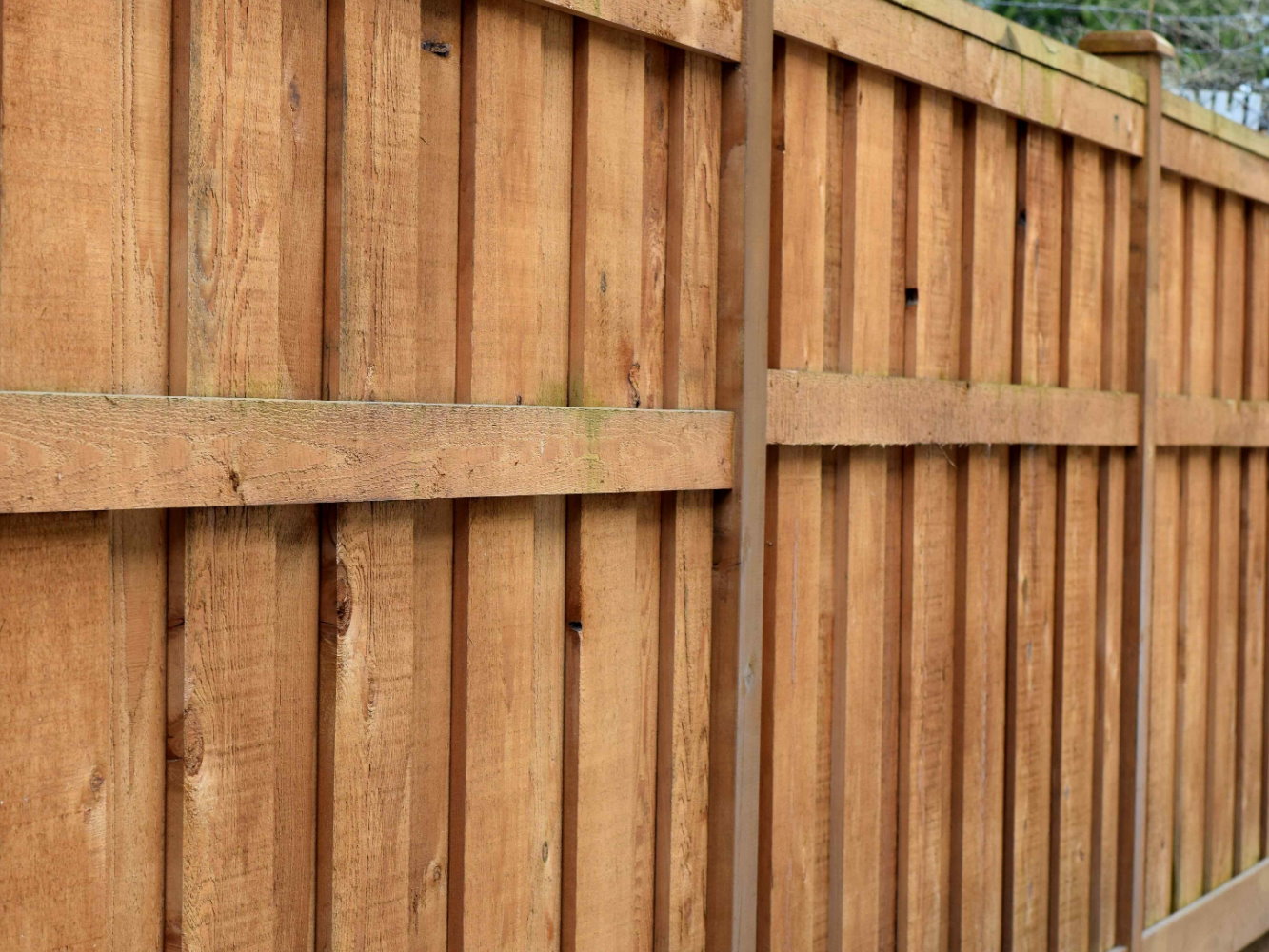 Greenbrier IN Shadowbox style wood fence